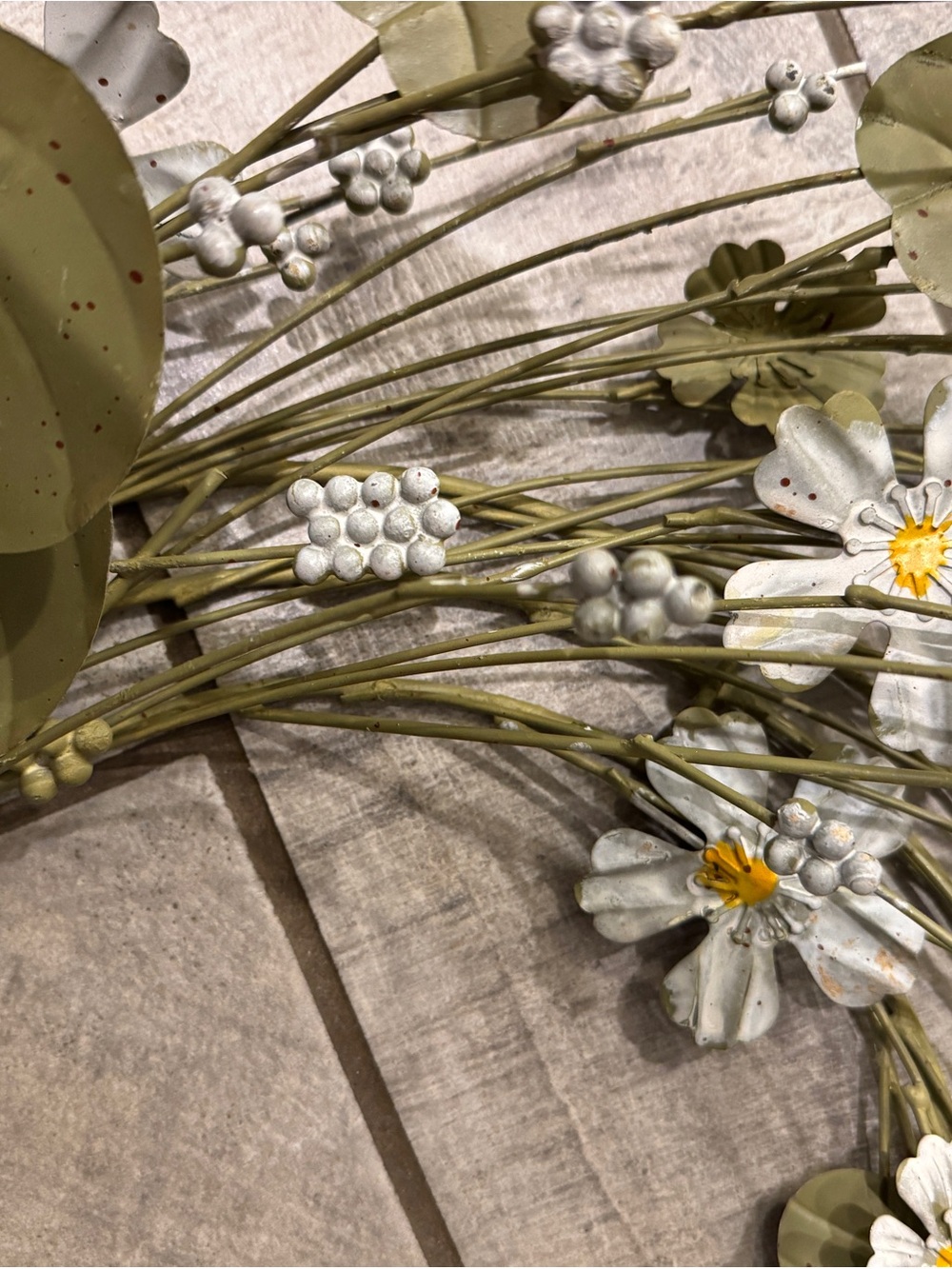 NEW Anthropologie X Terrain Flower + Eucalyptus Iron Wreath, 24” - Picture 5 of 5